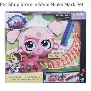 NWT Littlest Pet Shop Style 'n Store Minka Mark Pet In Unopened Box